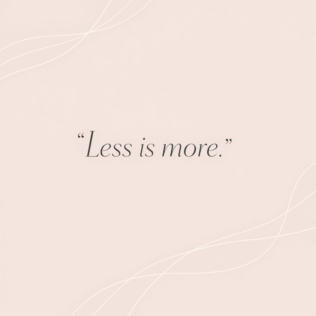Minimalist Quote